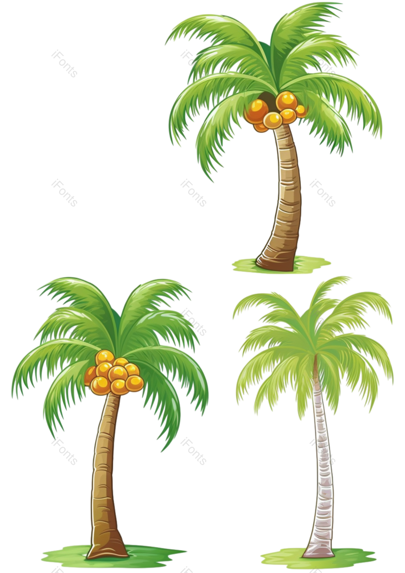 叶子图片,卡通元素,树木PNG,夏天免抠素材